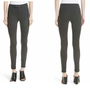 Slim Ponte Ankle Pants in Charcoal Gray - Women